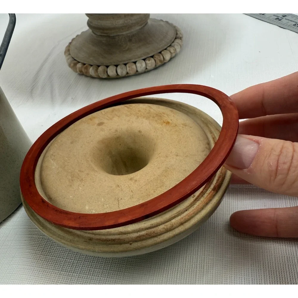 Stoneware Butter Cheese Crock The Great Seal the United States America VTG *READ